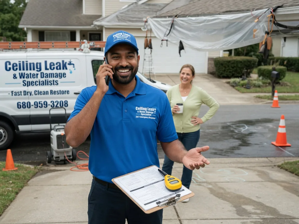 Ceiling Leak Cleanup Albia, IA FAQs